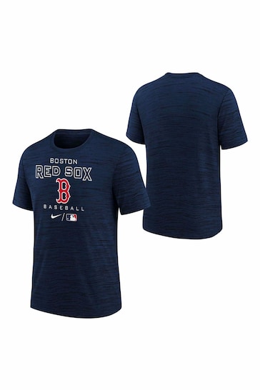 Nike Blue Fanatics Boston Red Sox Nike Practice Velocity T-Shirt Youth
