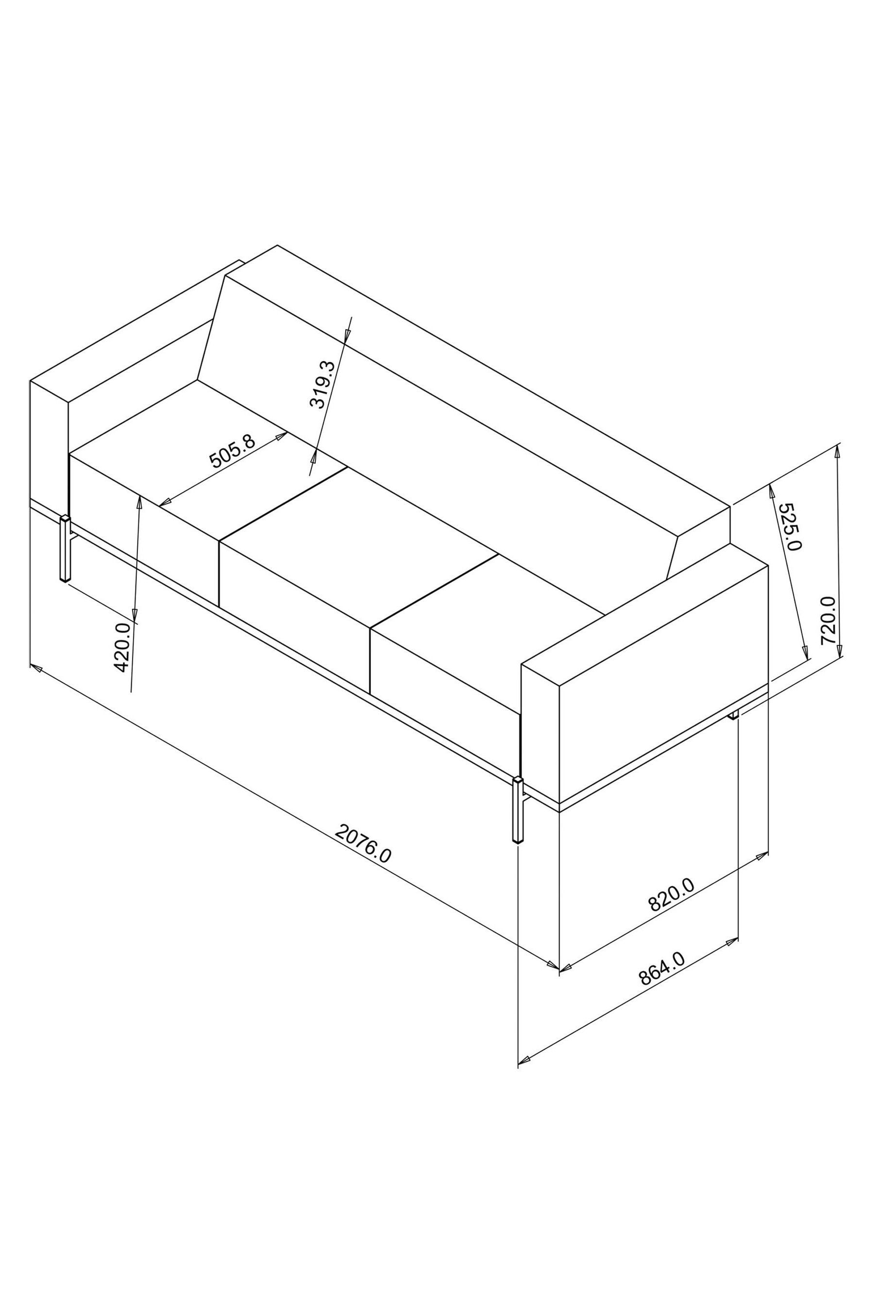 Jarrod 2 seater 2024 sofa
