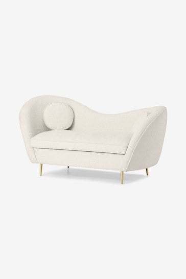MADE.COM Soft Boucle Paper White Kooper 2 Seater Sofa