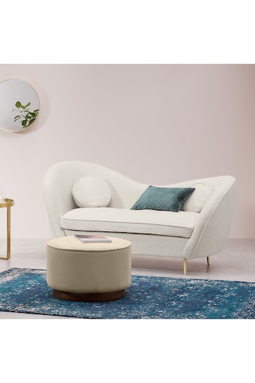 MADE.COM Soft Boucle Paper White Kooper 2 Seater Sofa