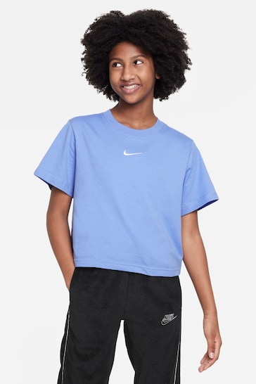Nike Blue Oversized Essentials Boxy T-Shirt