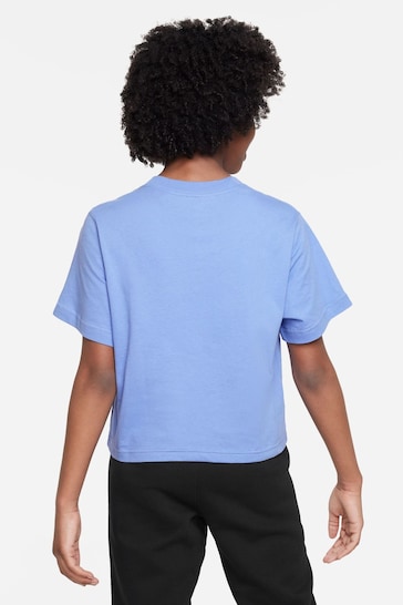 Nike Blue Oversized Essentials Boxy T-Shirt