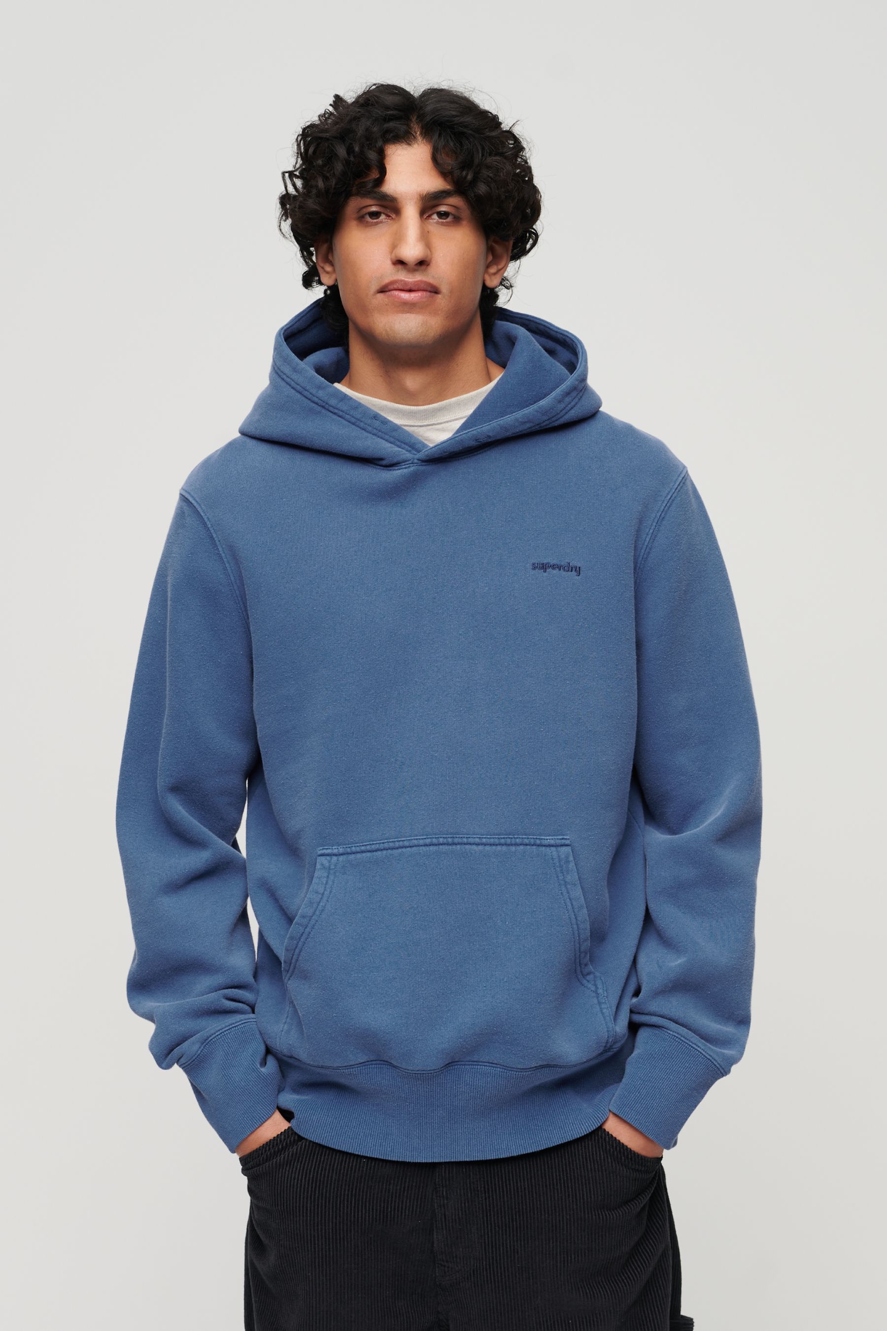 Baby blue superdry hoodie outlet