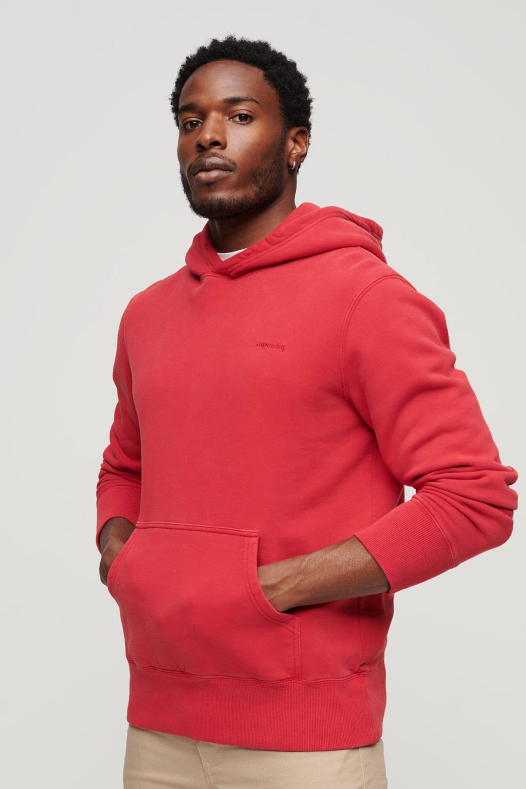 Superdry red hoodie shop