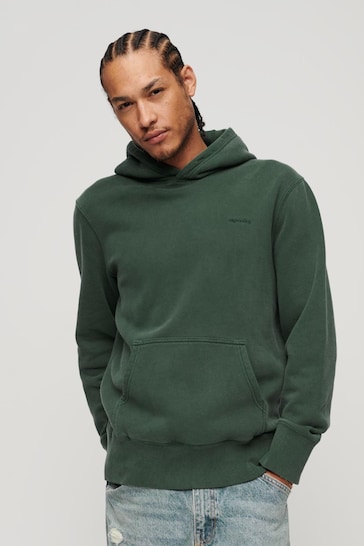 Buy Superdry Green Vintage Washed Hoodie from the Next UK online shop