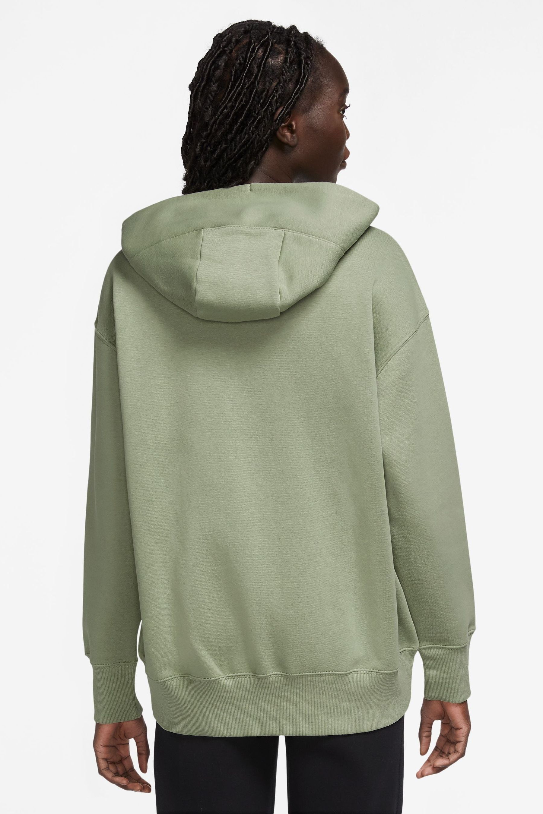 Buy Nike Khaki Green Mini Swoosh Full Zip Hoodie from the Next UK