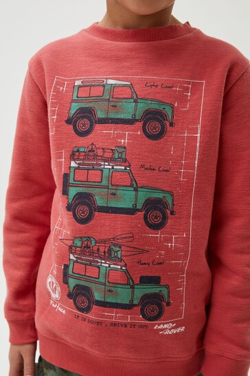 Buy FatFace Red Land Rover Sweatshirt from the Next UK online shop