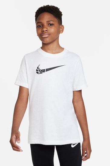 Buy Nike White Basketball T-Shirt from the Next UK online shop