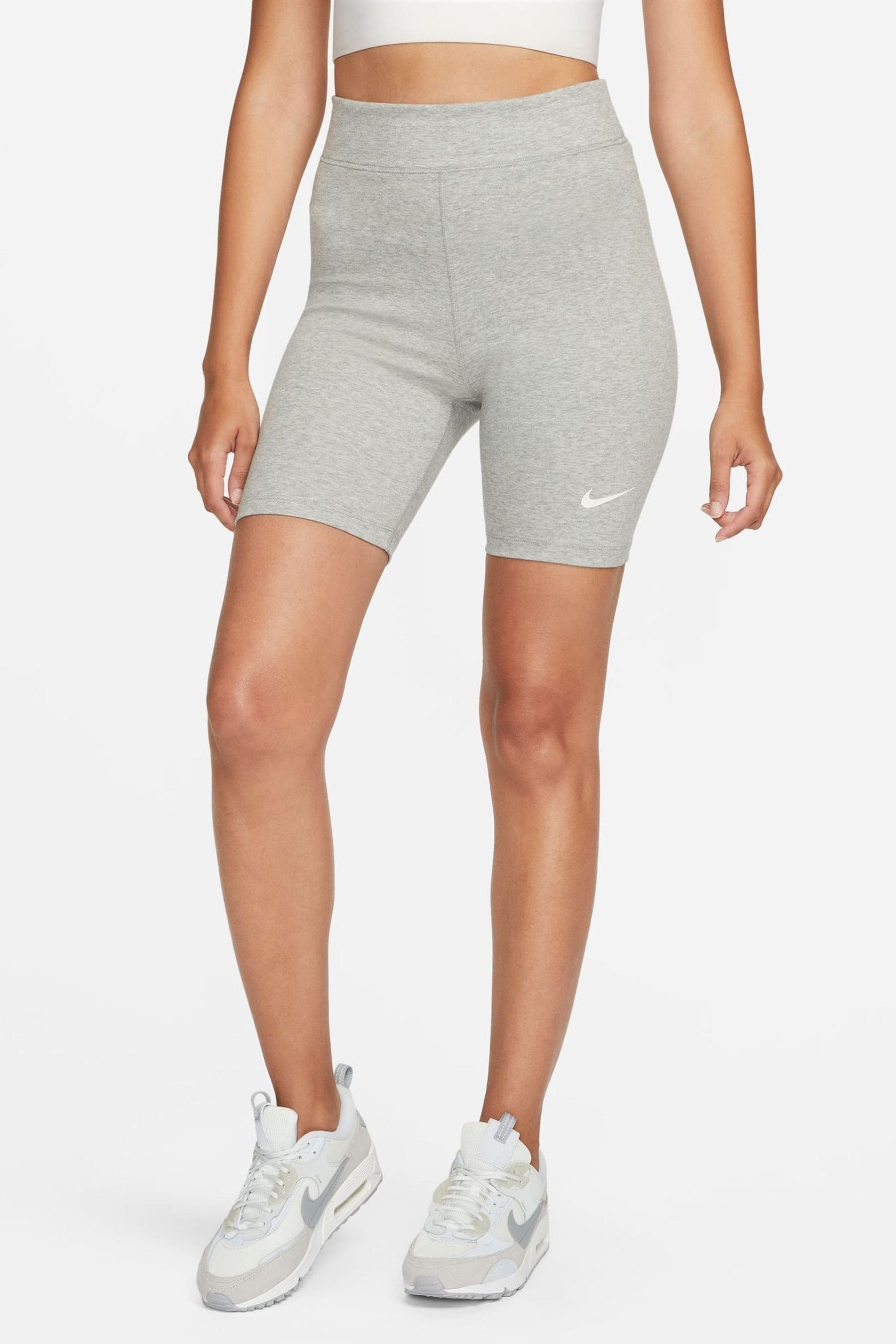 Nike Grey Sportswear High Waisted 8 Cycling Shorts