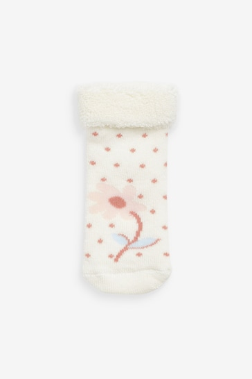 Pink/Blue Bunny Toweling Baby Socks 3 Pack (0mths-2yrs)