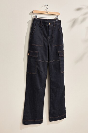 Own. Rinse Blue Cargo Jeans