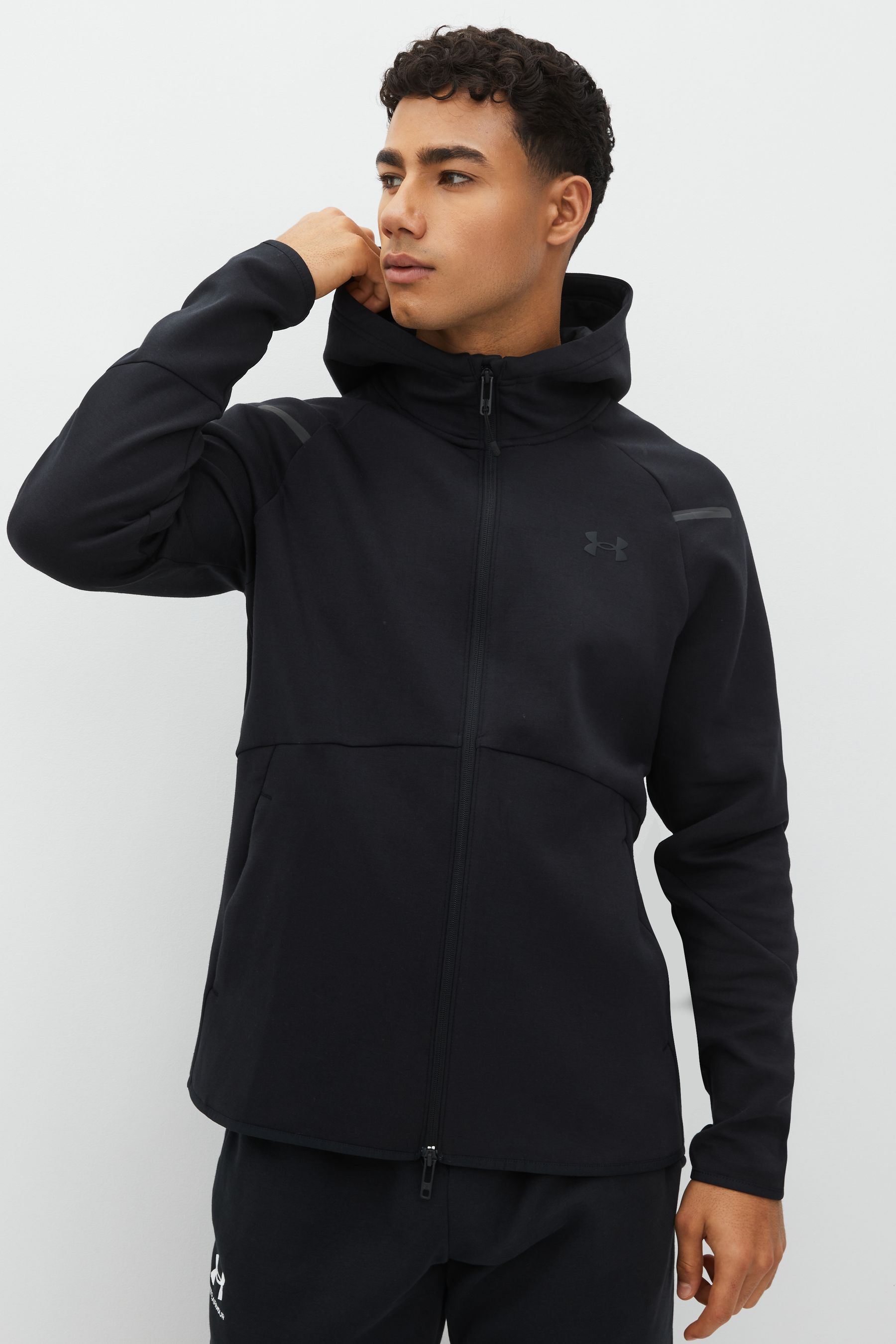 Under armour icon full top zip hoodie green