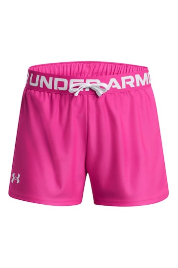 Under Armour Pink Girls Youth Play Up Shorts