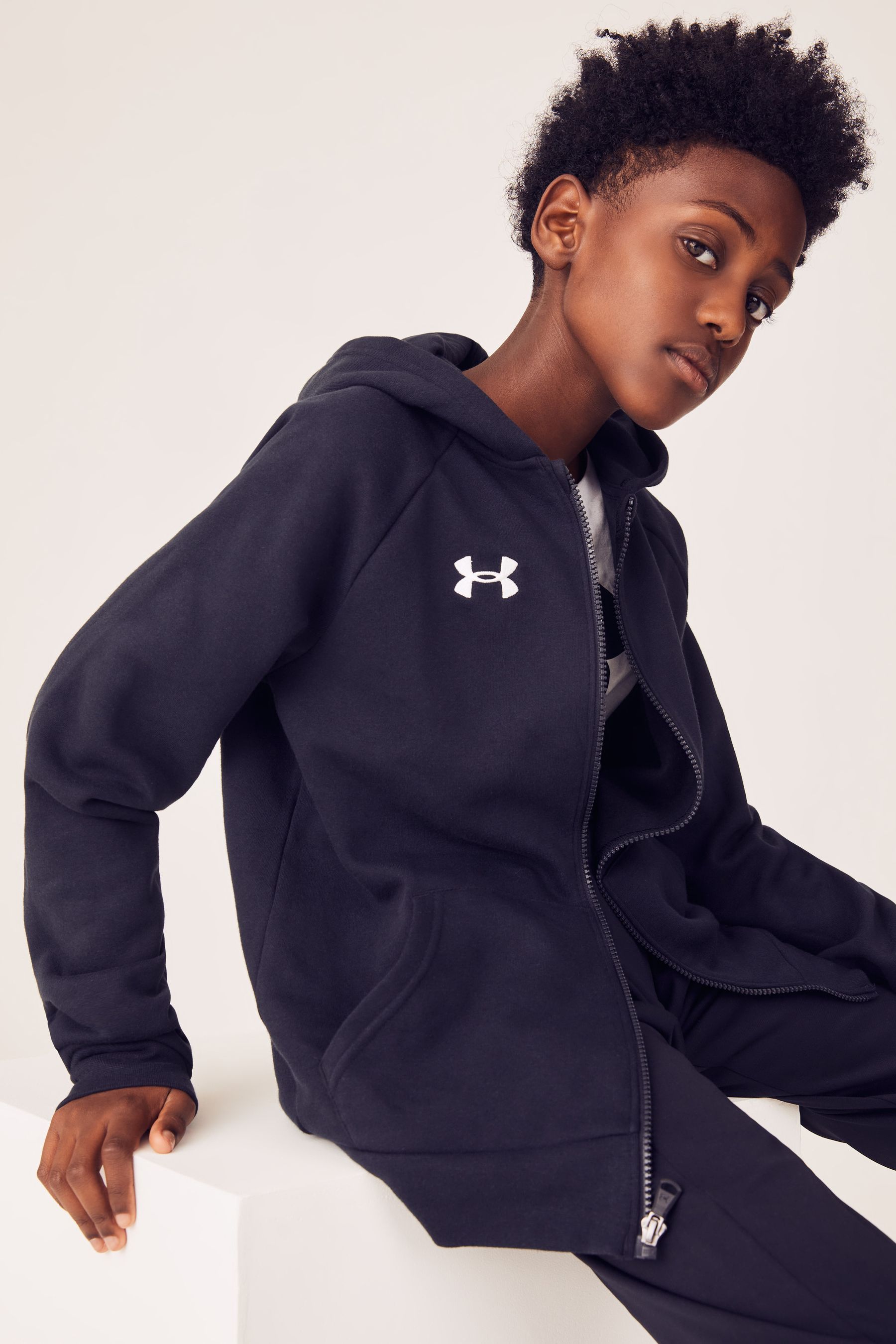 Under armour rival fleece hot sale full zip hoodie