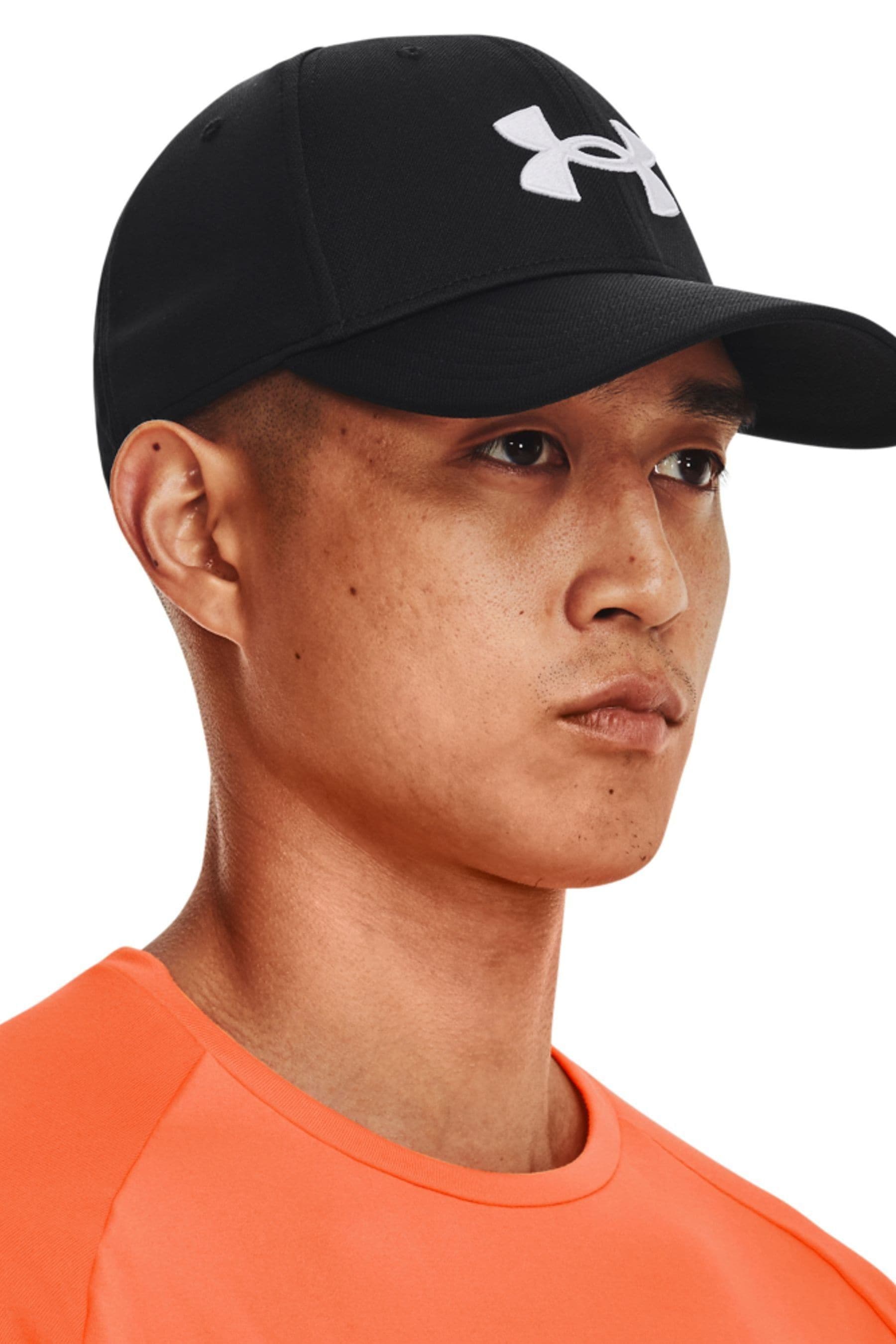 Black and orange under armour hat store