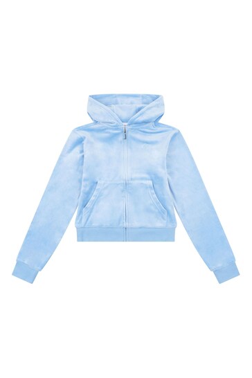 Buy Juicy Couture Girls Blue Velour Zip Through Hoodie from the Next UK  online shop