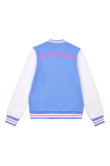 Juicy Couture Blue Bomber Varsity Jacket