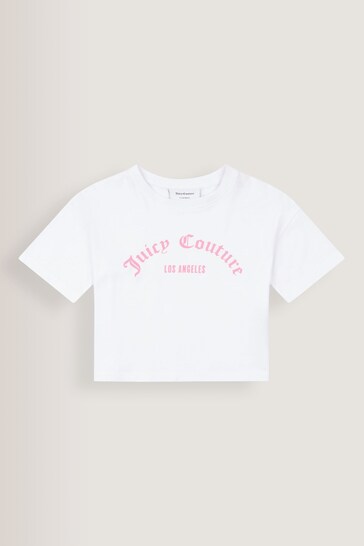 Juicy Couture Girls White Boxy T-Shirt