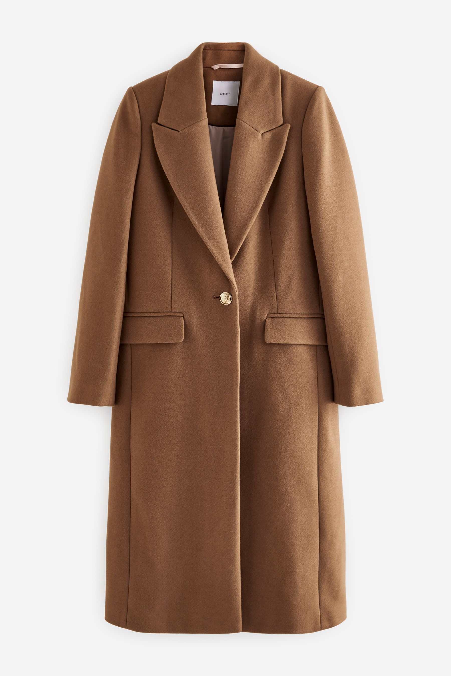 Buy Chestnut Brown Revere Collar Coat from the Next UK online shop
