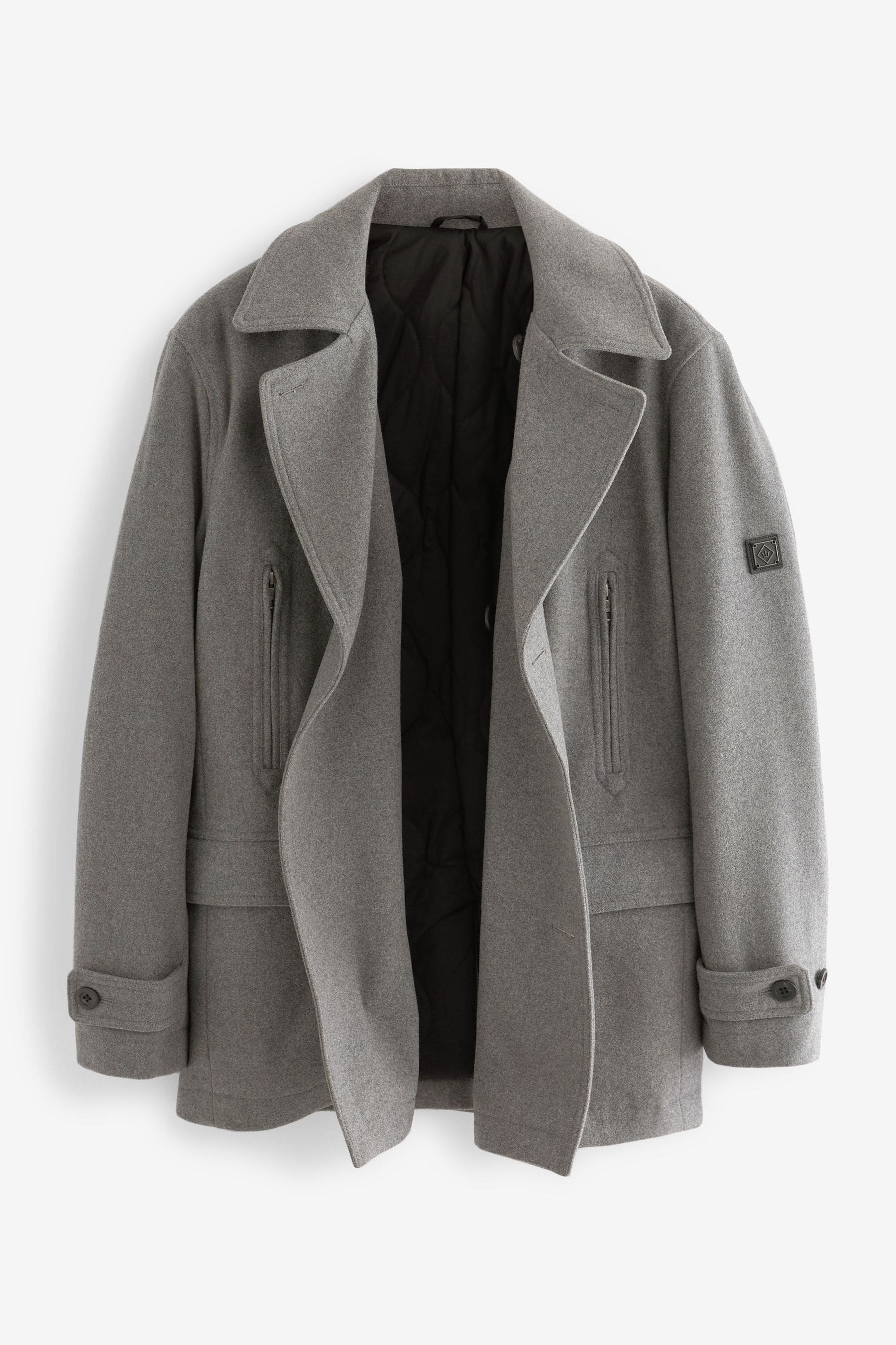 Light grey hotsell peacoat mens