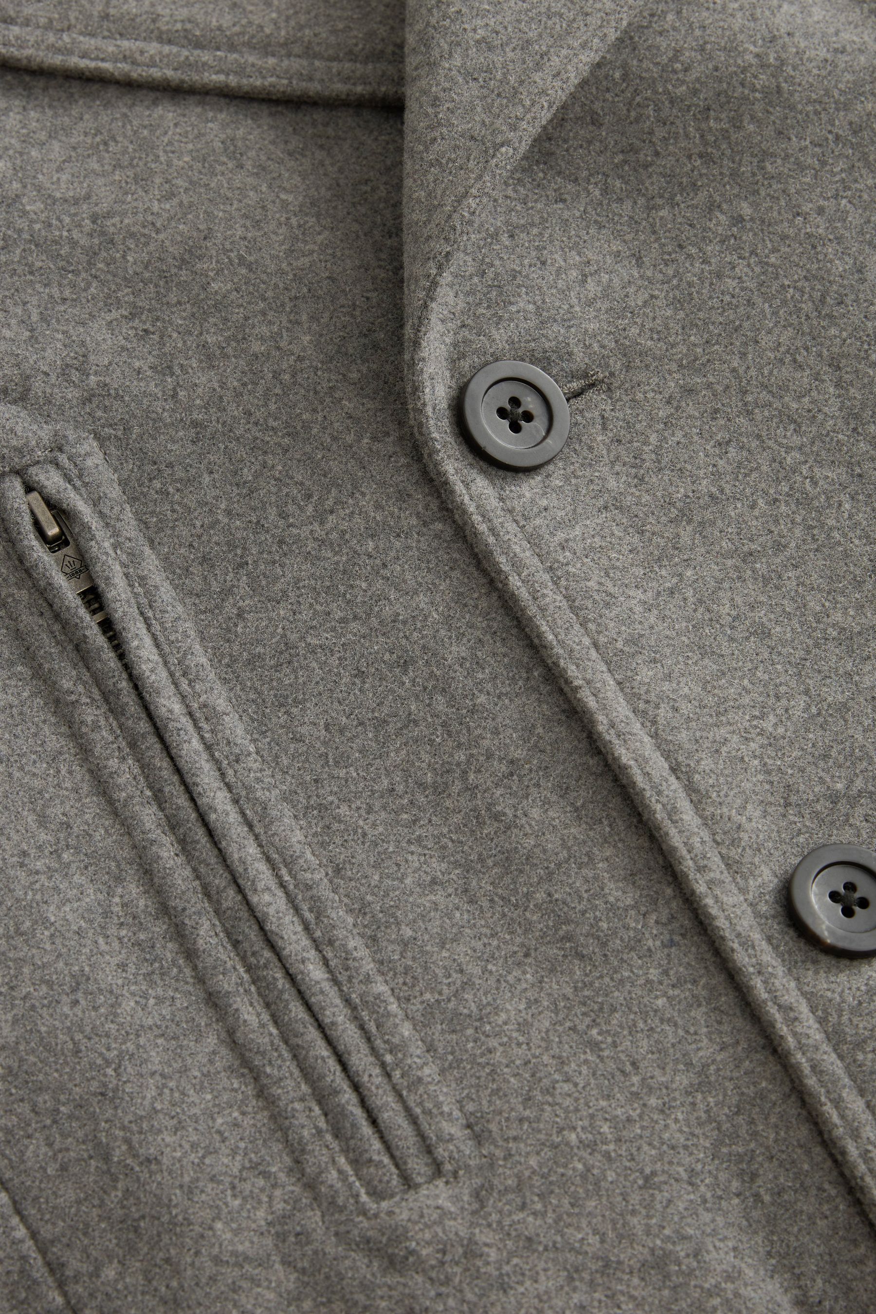 Light grey peacoat womens sales
