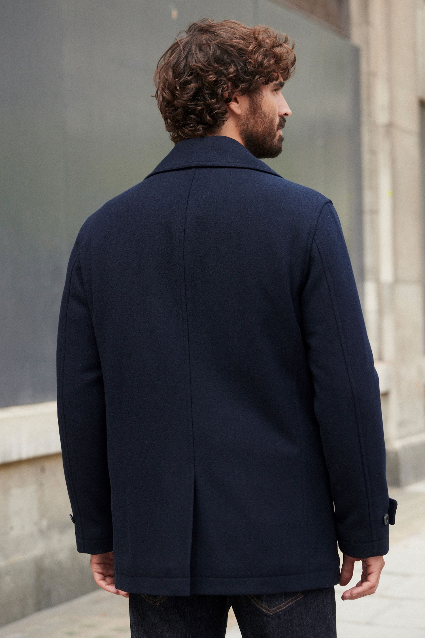 Mens store 3x peacoat