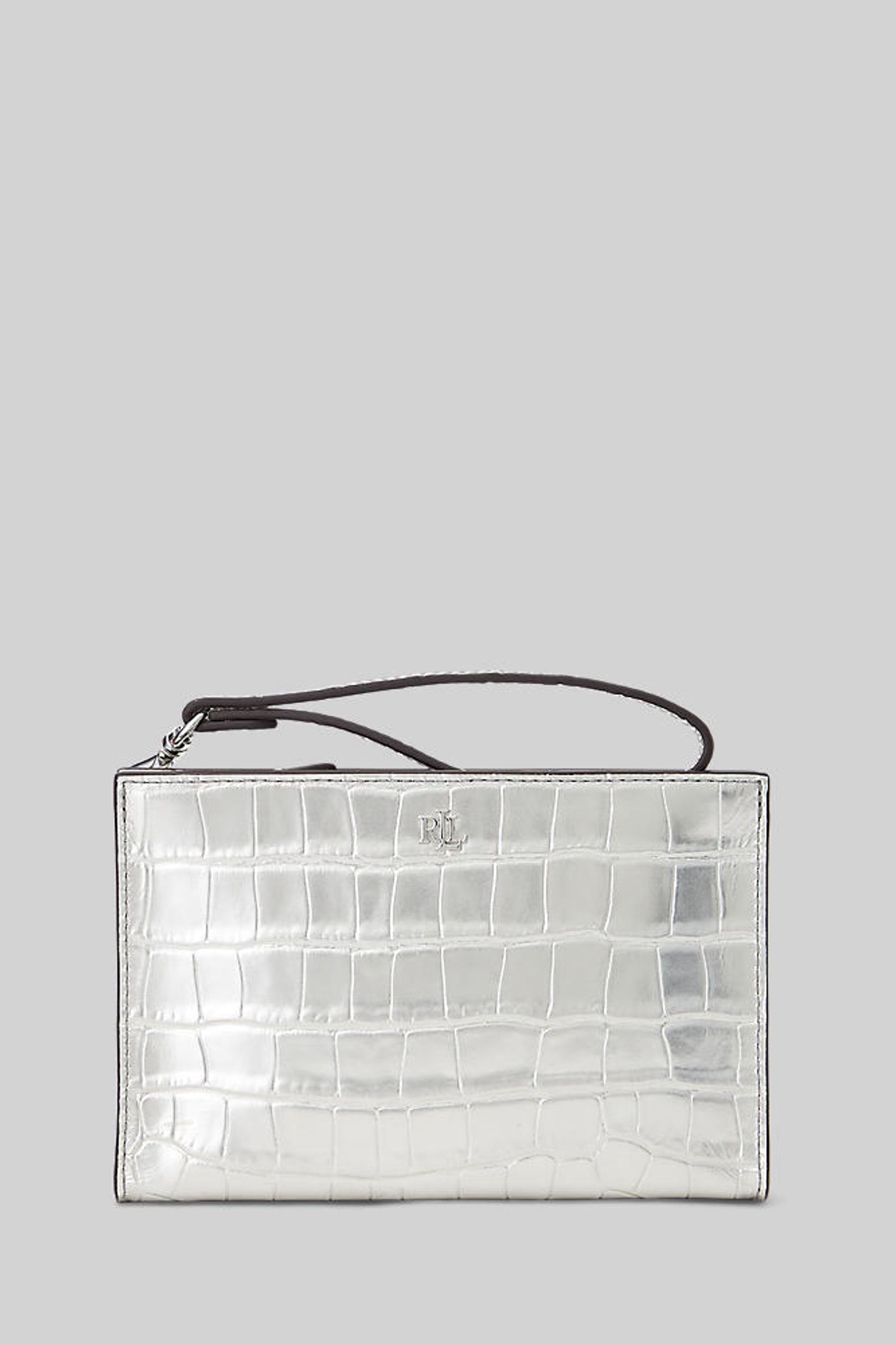 Silver discount croc bag