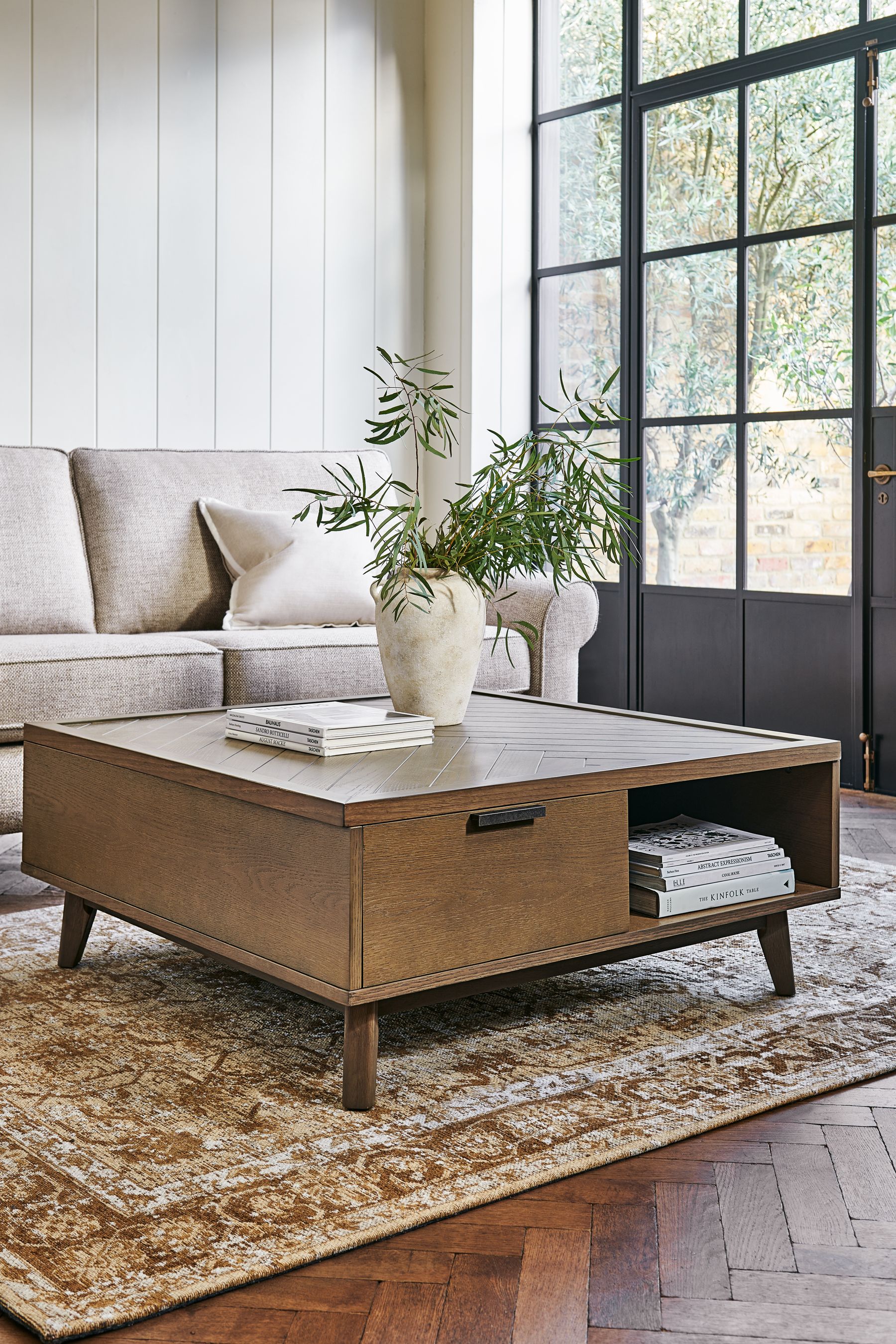 Oak mid hotsell century coffee table