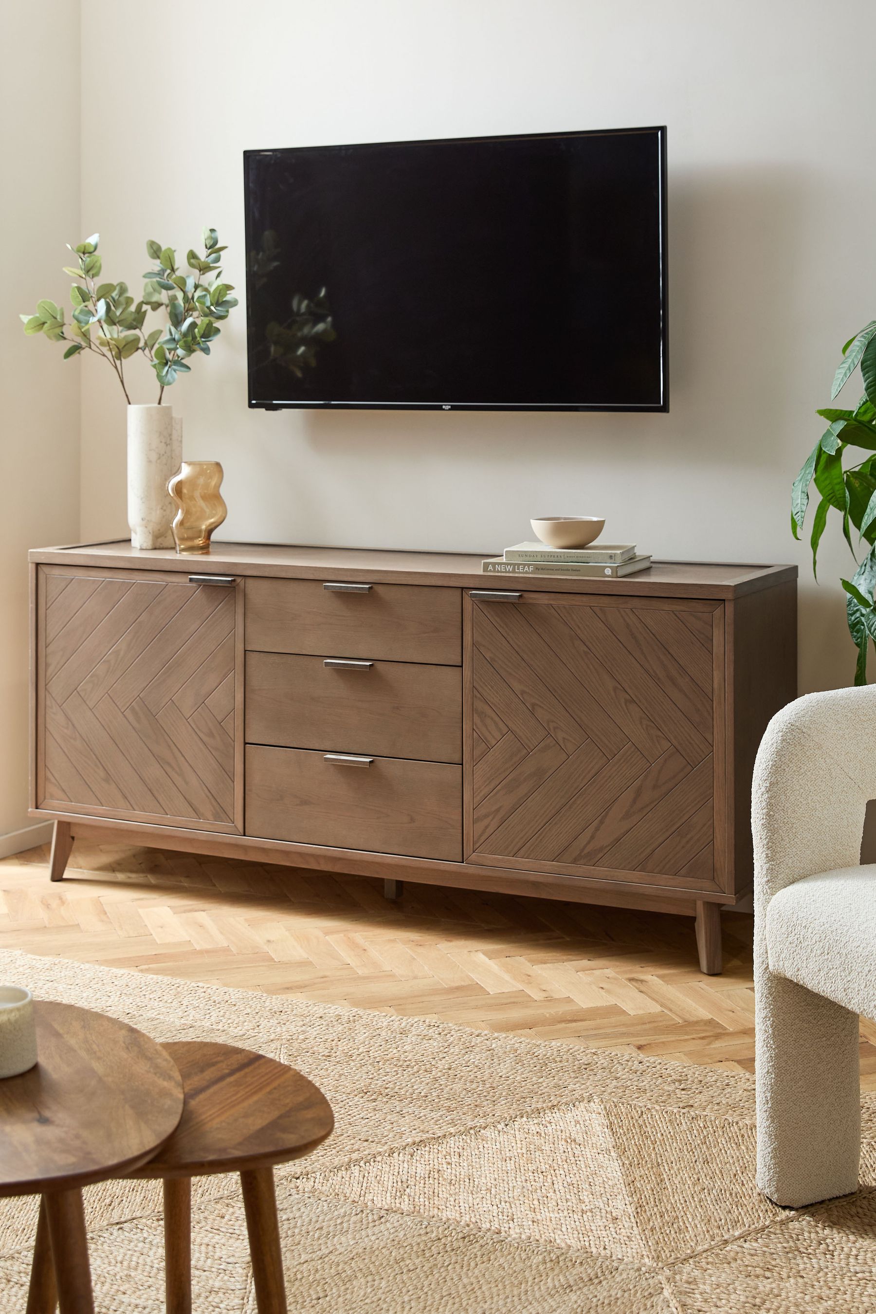 Natural solid online oak sideboard