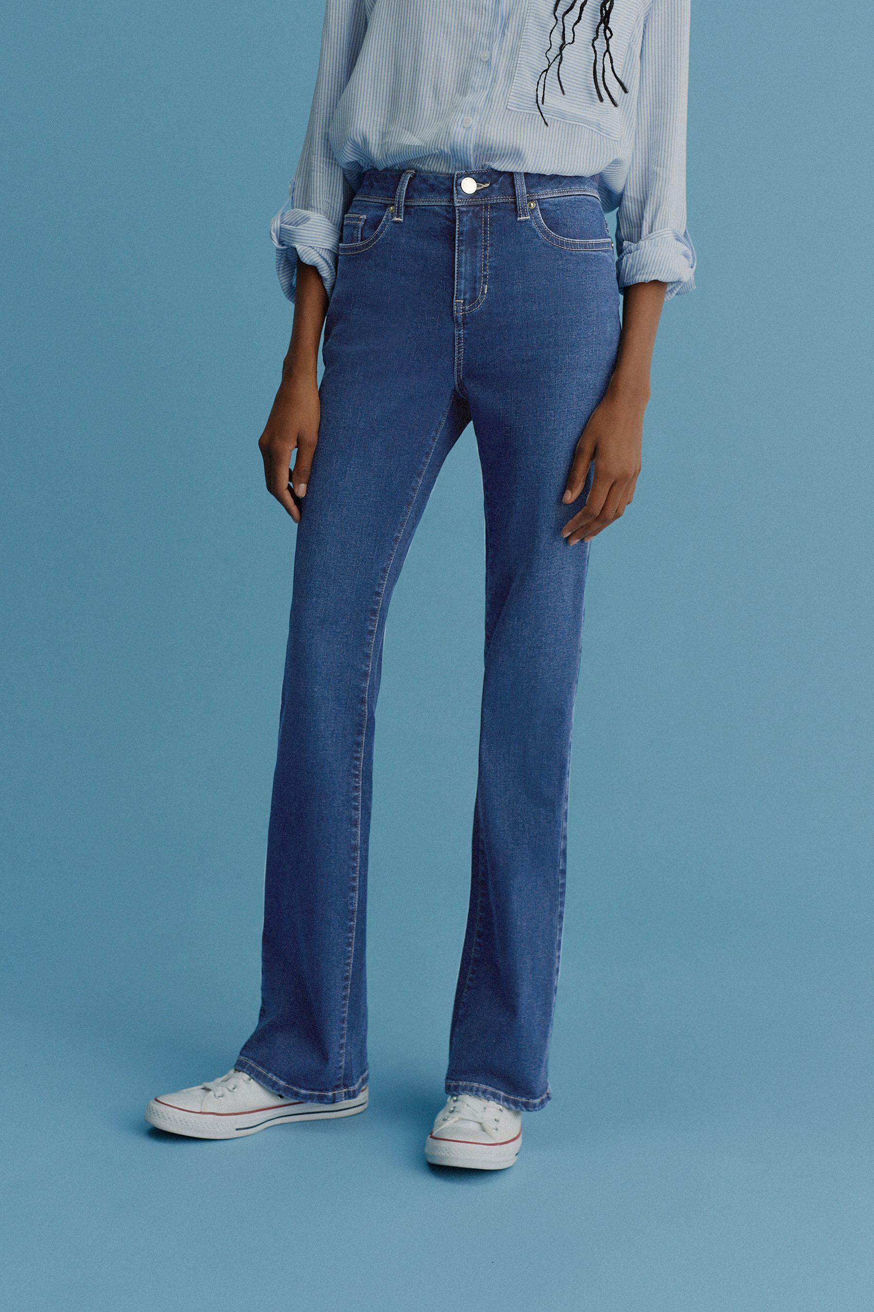 Dark Blue Bootcut Jeans