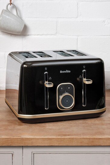 Breville Shimmer Black Aura 4 Slot Toaster