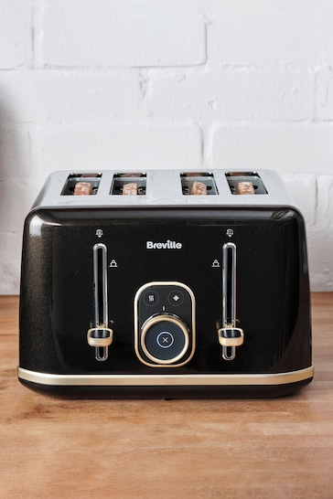 Breville Shimmer Black Aura 4 Slot Toaster