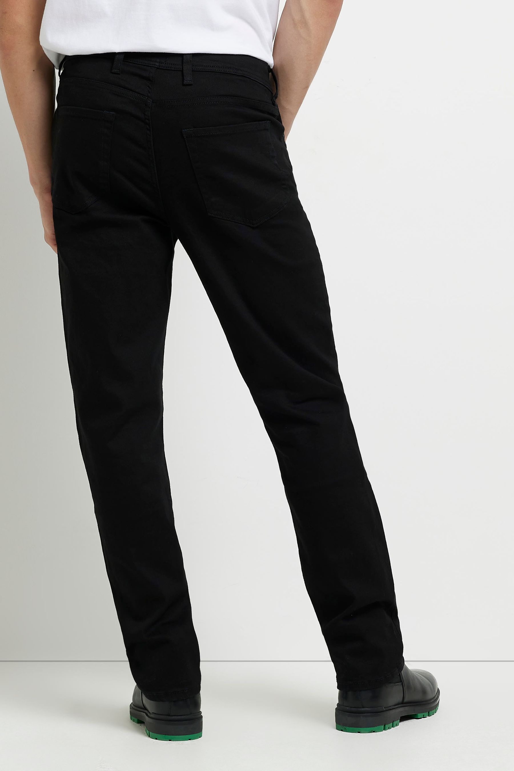 Buy River Island Black Straight Jeans from the Next UK online shop