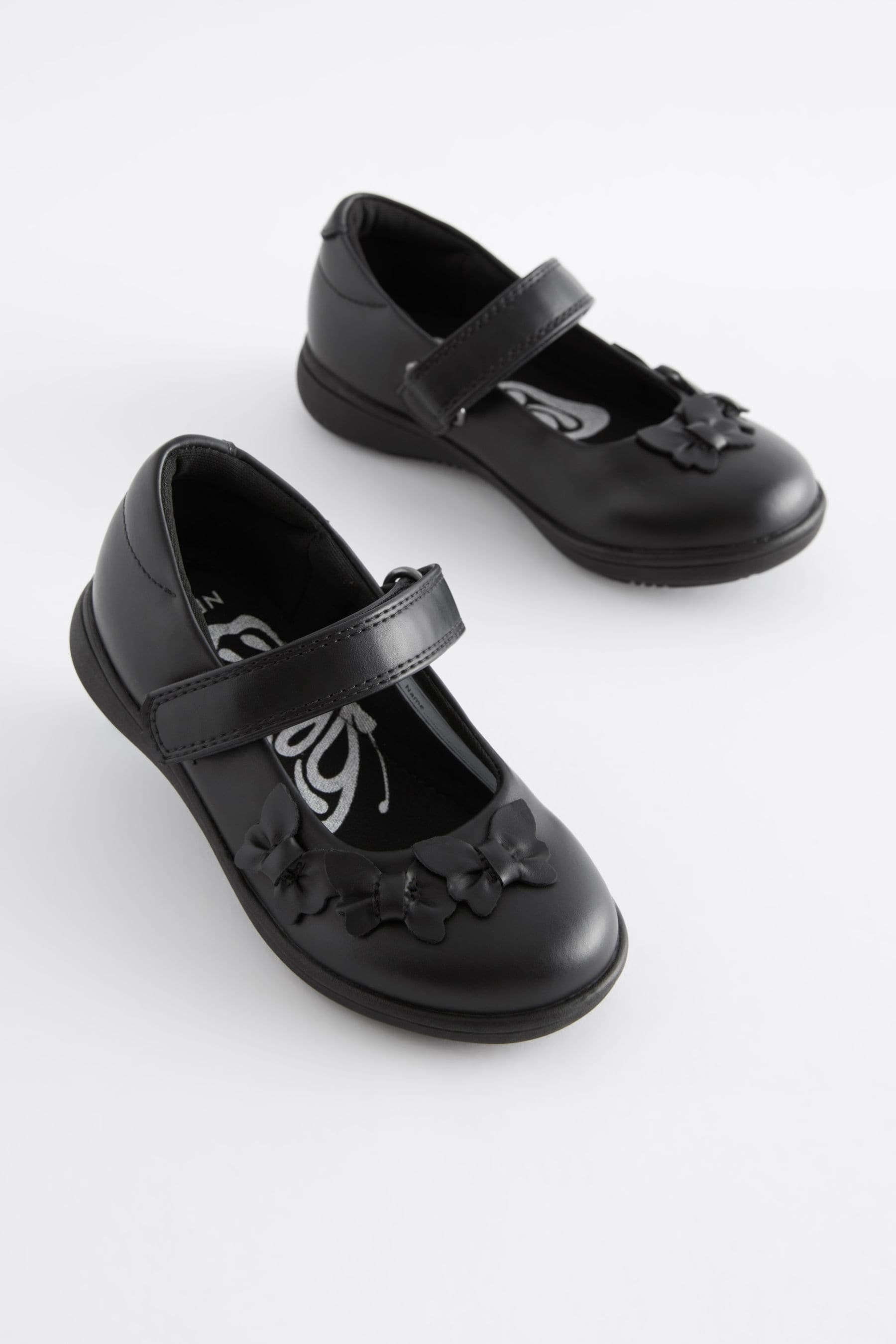 Girls wide fit school shoes top