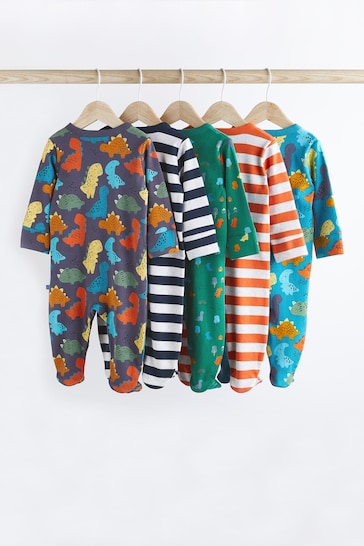Bright Baby Cotton Sleepsuits 5 Pack (0mths-2yrs)