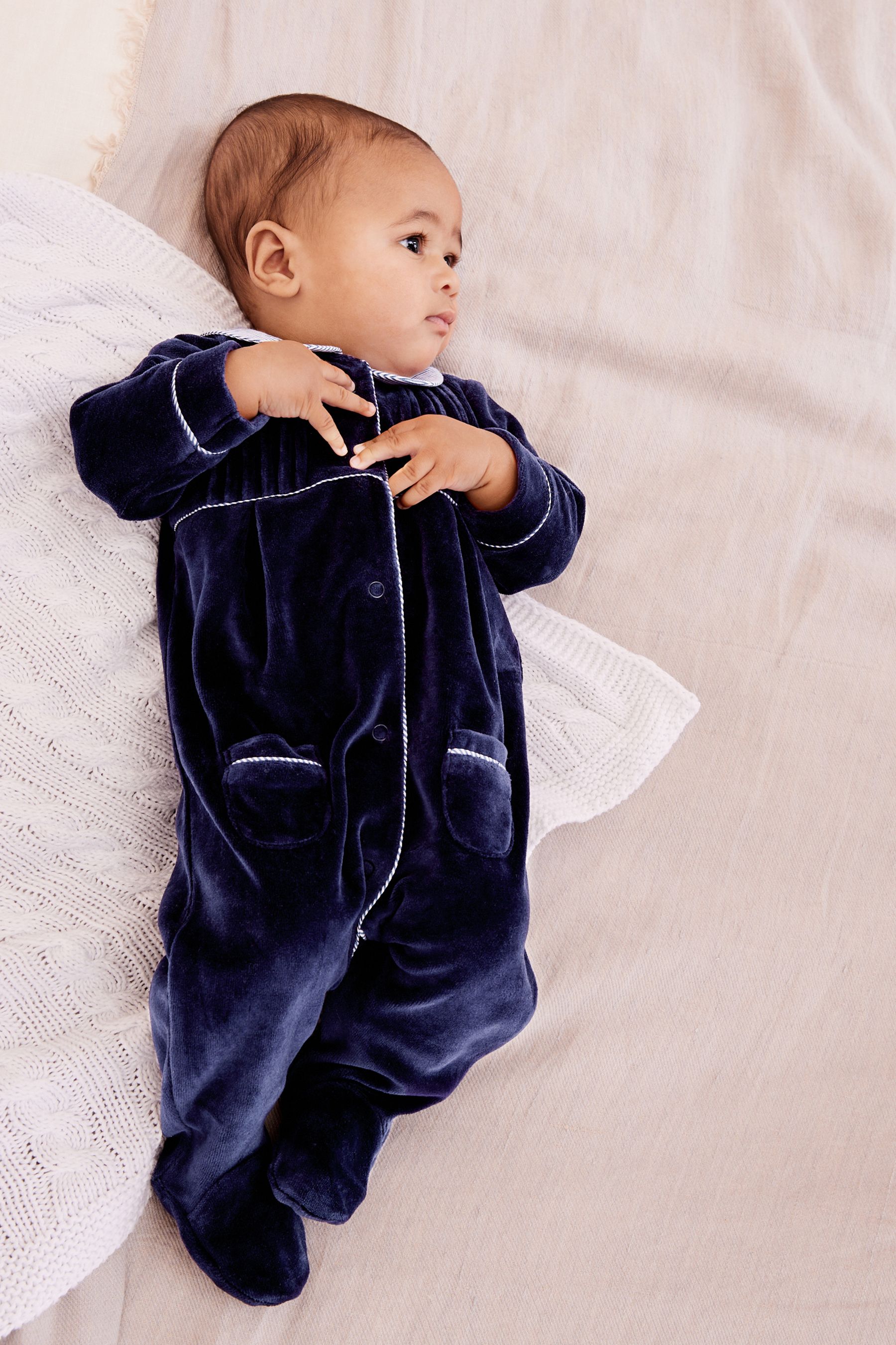 Navy sleepsuit hotsell