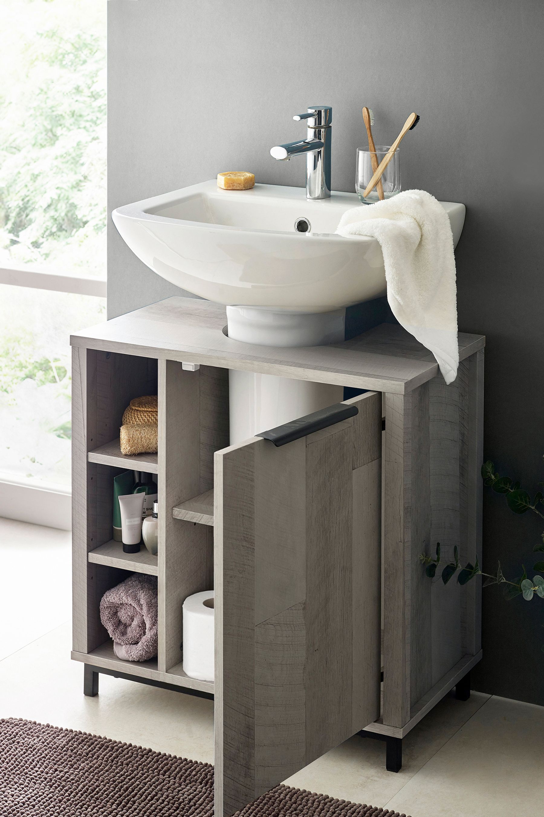 Bathroom sink storage deals cabinet