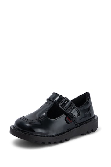 Kickers Black Infant Patent Leather Shoes