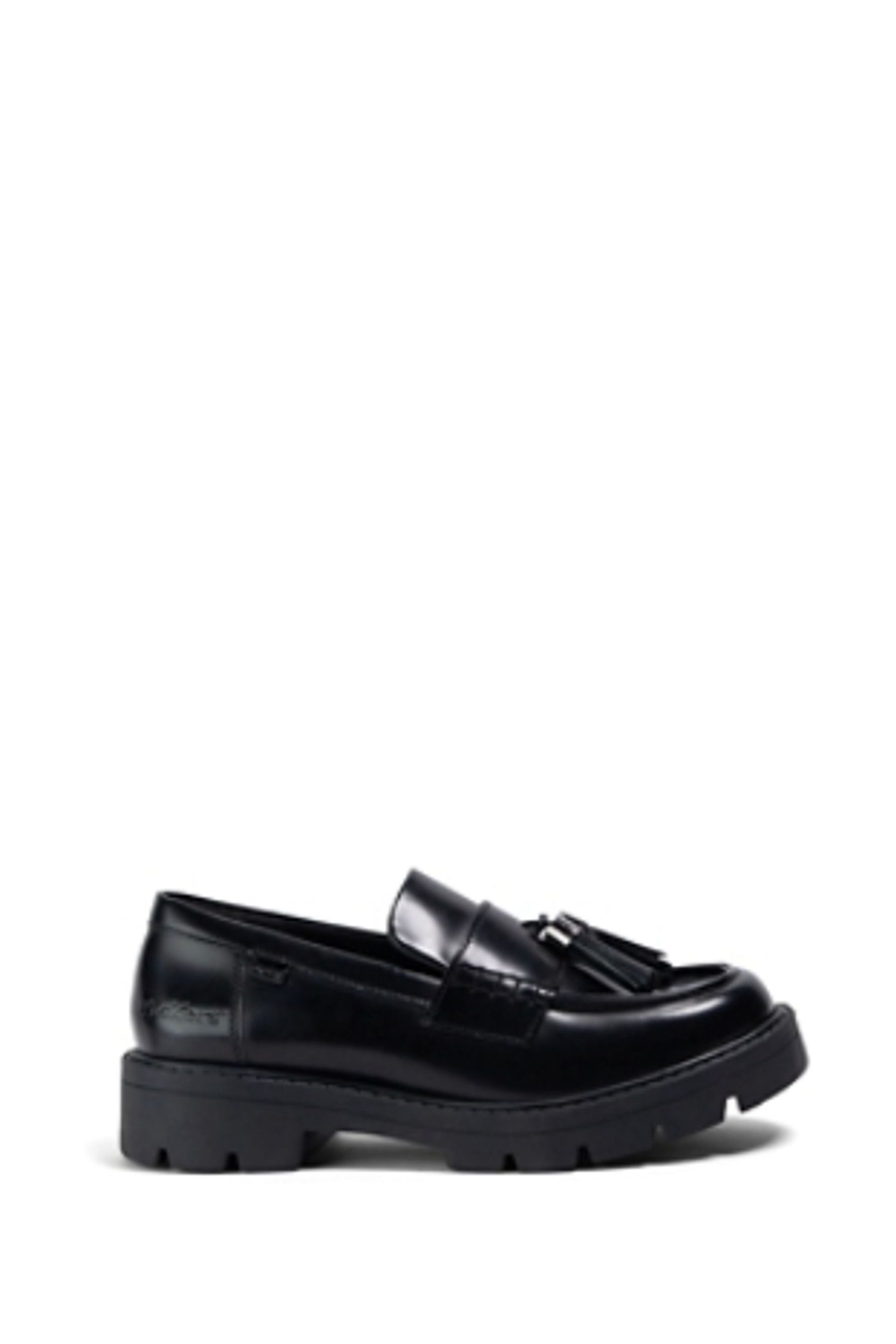 Buy Kickers Youth Kori Tassle Leather Black Shoes from the Next UK
