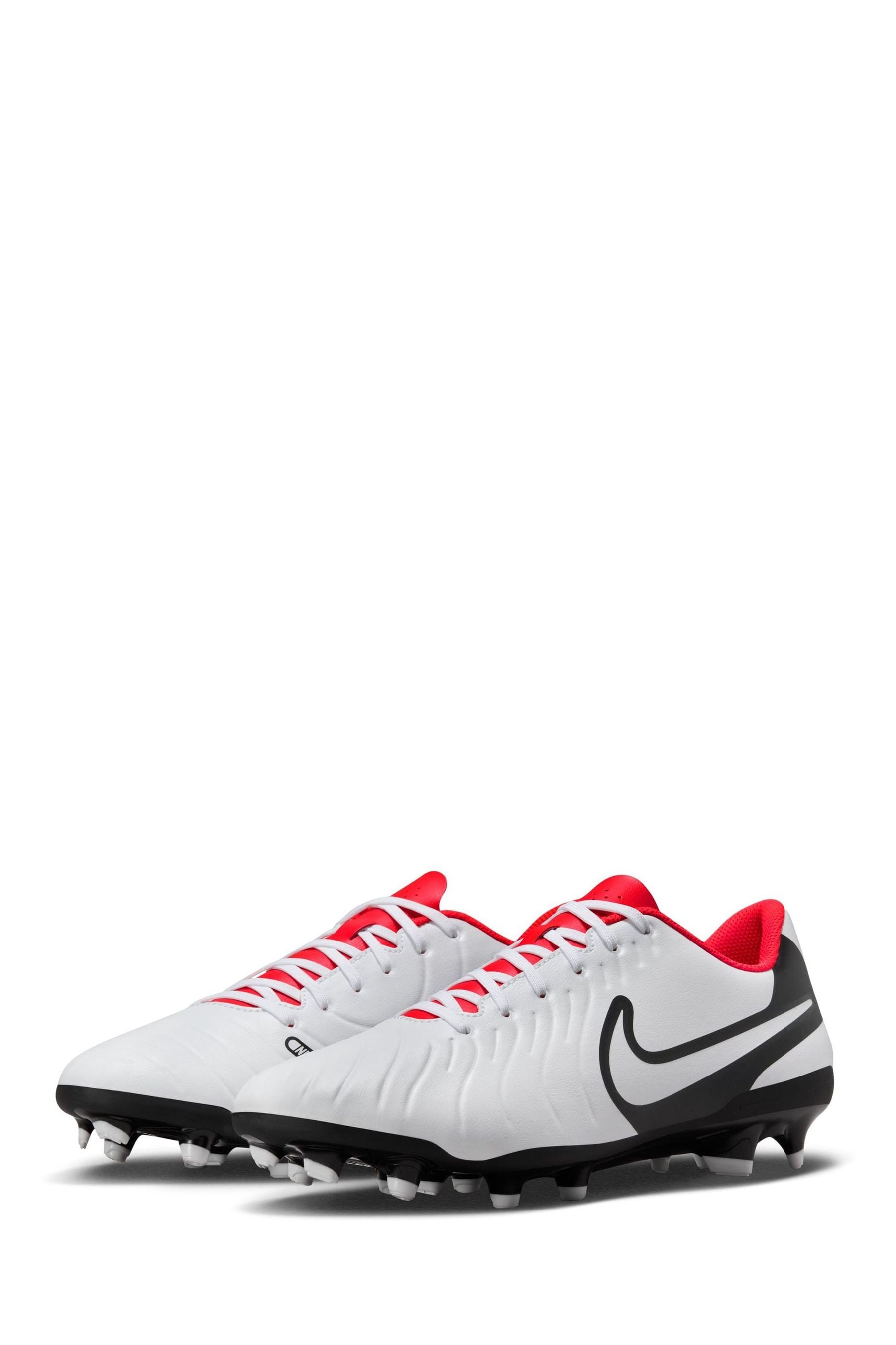 Buy Nike White Tiempo Legend 10 Club Firm Ground Football Boots