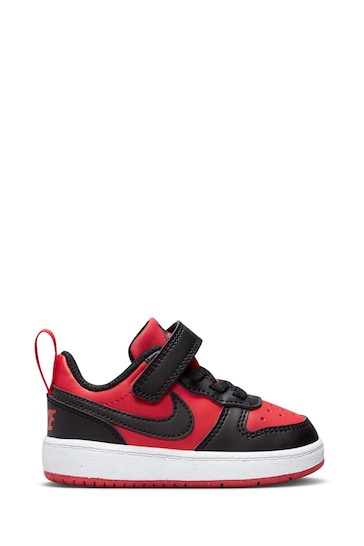 Nike Red/Black Infant Court Borough Low Recraft Trainers