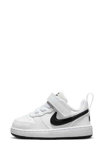 Nike White/Black Infant Court Borough Low Recraft Trainers