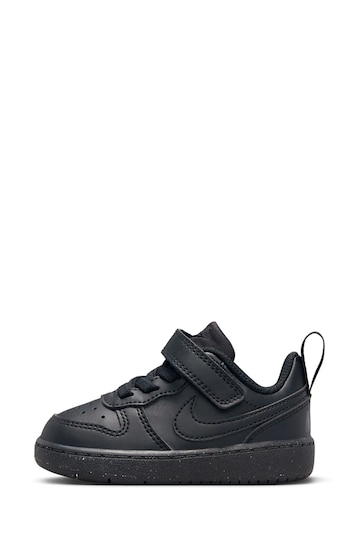 Nike Black Infant Court Borough Low Recraft Trainers