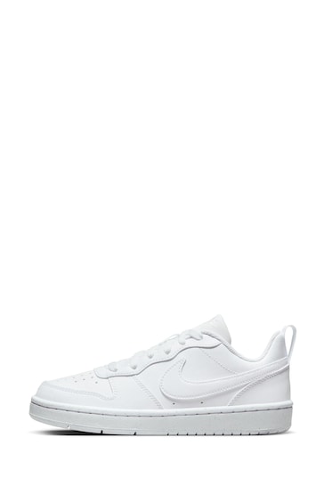 Nike White Youth Court Borough Low Recraft Trainers