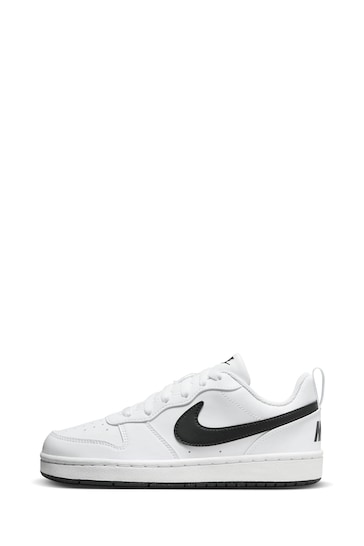 Nike White/Black Youth Court Borough Low Recraft Trainers