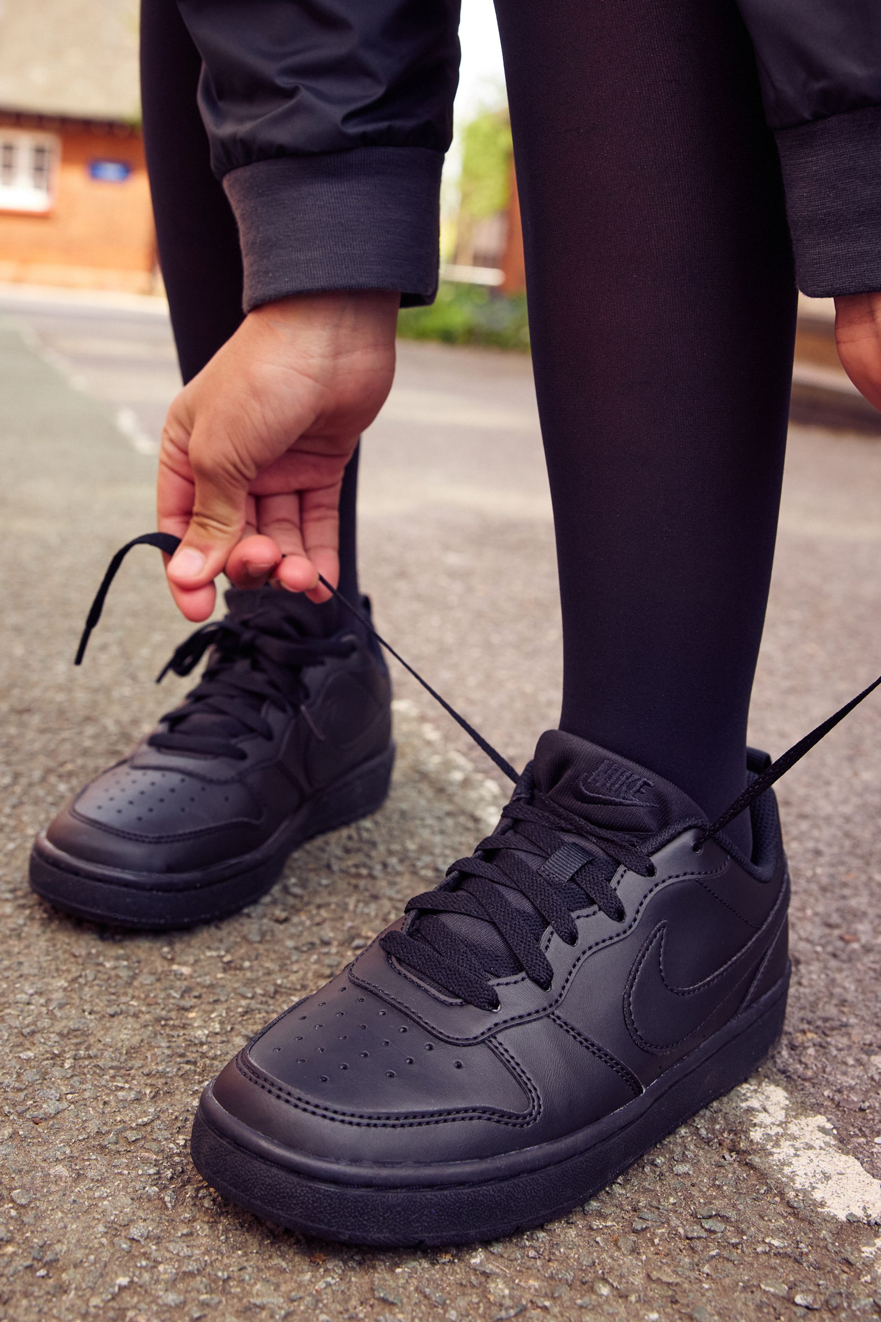 Nike court black sale