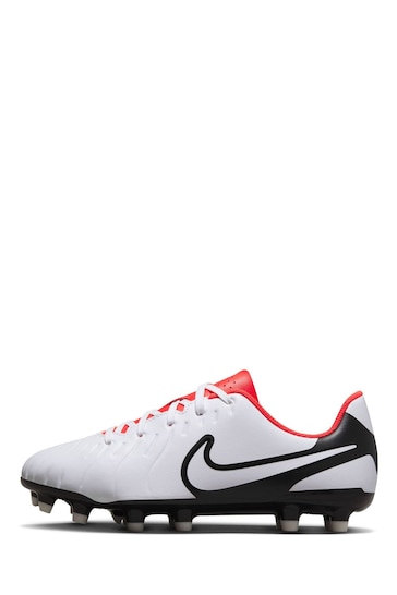 Nike White Jr Tiempo Legend 10 Club Multi Ground Football Boots