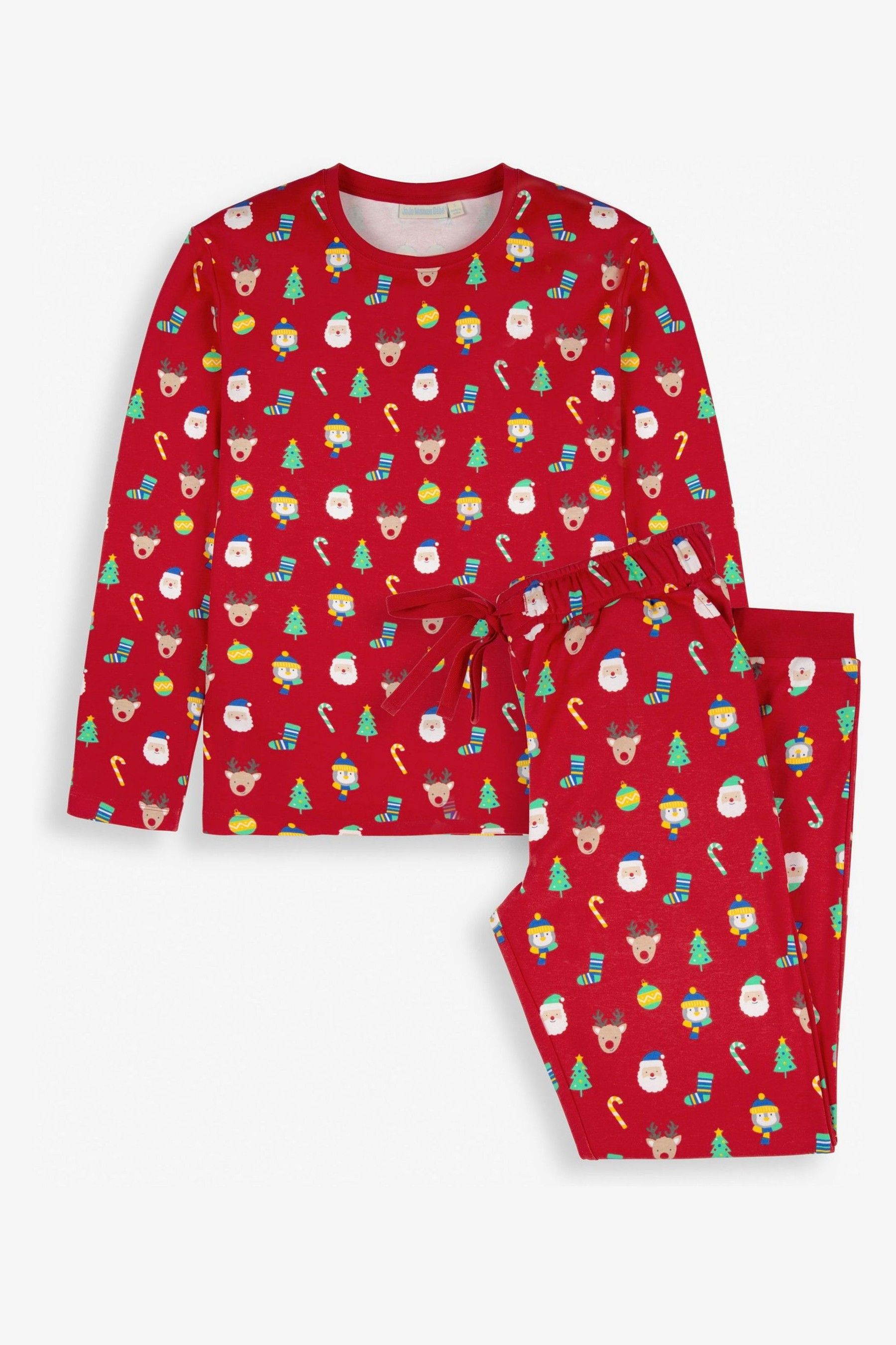Buy JoJo Maman B b Red Men s Christmas Print Pyjama Set from the