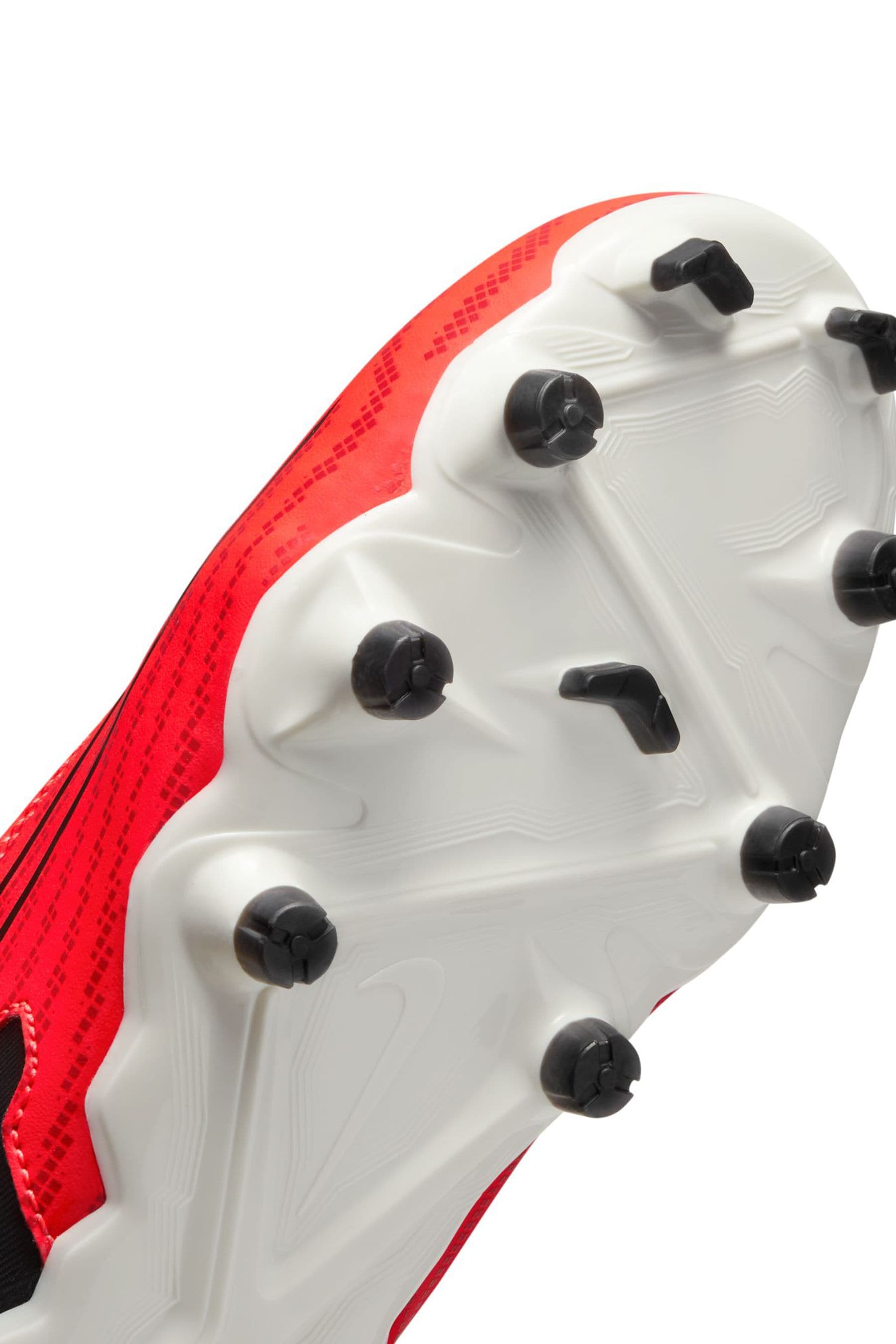 Buy Nike Red Jr. Phantom Academy Firm Ground Football Boots from