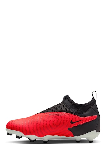 Nike Red Jr. Phantom Academy Firm Ground Football Boots